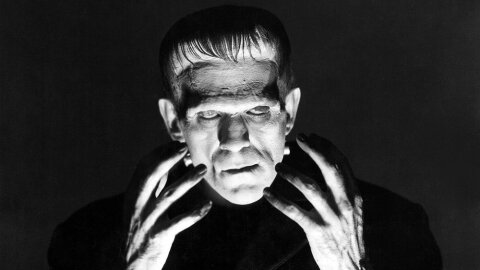 Frankenstein 1931 Boris Karloff movie backdrop