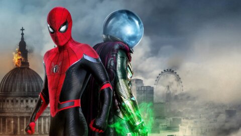 Spider-Man and Mysterio, standing