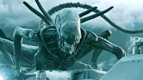 Salivating Xenomorph Alien Covenant movie backdrop