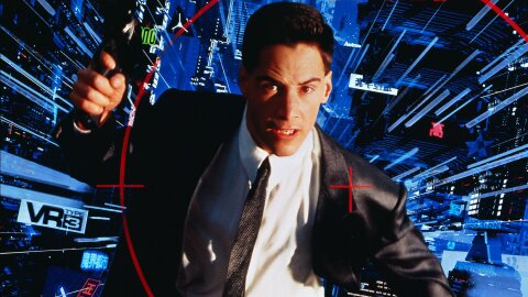 Keanu being all cyber and virtual pre-Matrix