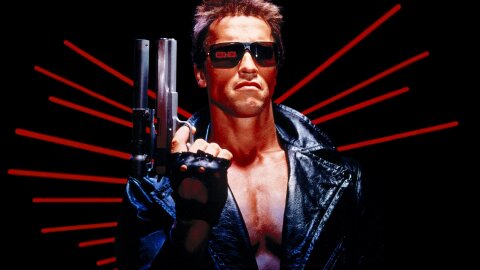 Arnold being the original intimidating bad-guy Terminator
